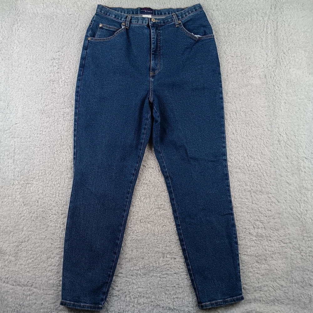 CST Blues Womens Size 16W Dark Wash Stretch Denim Jeans‎ High Rise Straight Leg